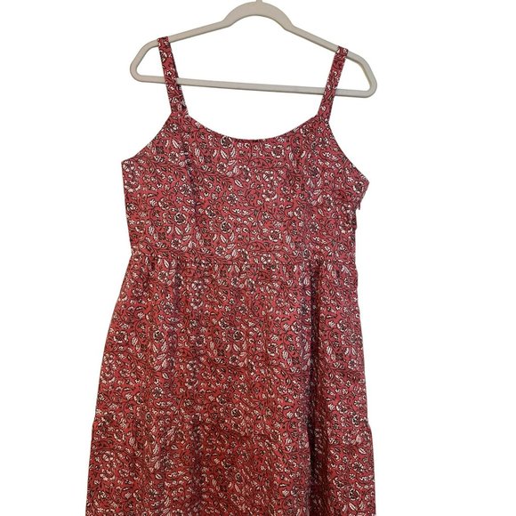 Candace Cameron Bure Spaghetti Strap Floral Maxi Pink Dress Size Medium - Picture 3 of 8